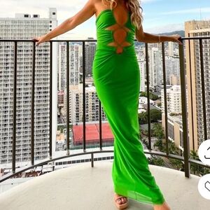 JAGGER & STONE EMILY MAXI DRESS GREEN